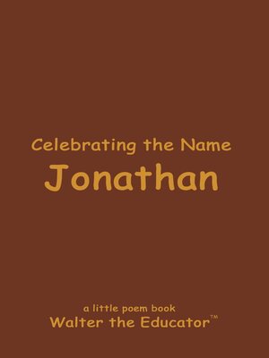 cover image of Celebrating the Name Jonathan